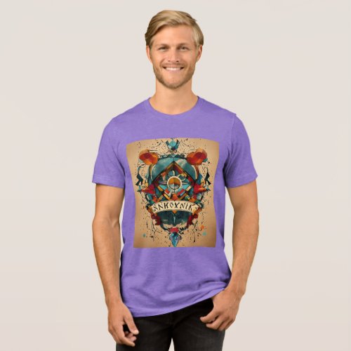 Outline Art Tri_Blend Shirt