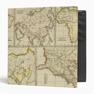 Outline Asia, S America, etc 3 Ring Binder