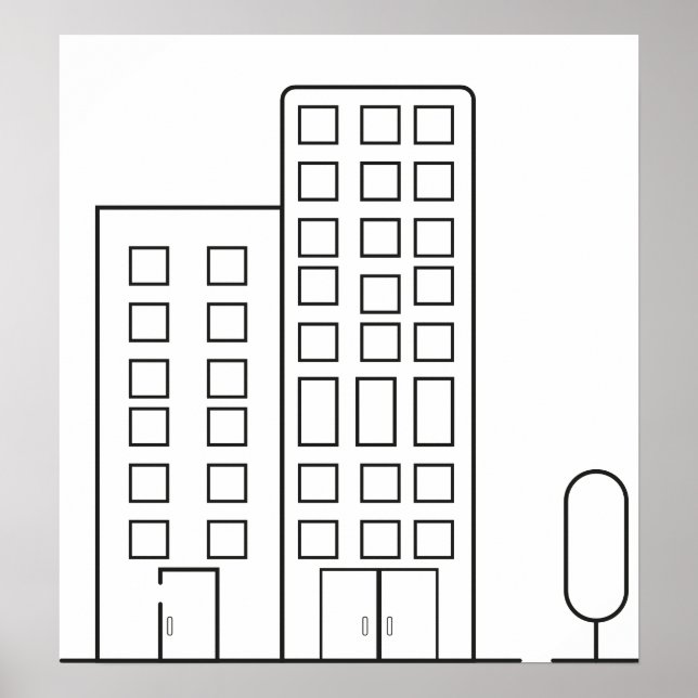 Outline Building poster (Front)