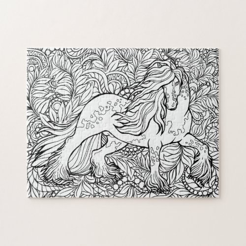 Outline Horse Jigsaw Puzzle