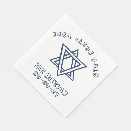 OUTLINE LETTERS STAR of DAVID Custom Bat Mitzvah