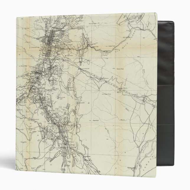Outline Map of Washoe District Binder (Front/Inside)