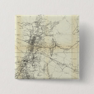 Outline Map of Washoe District Pinback Button