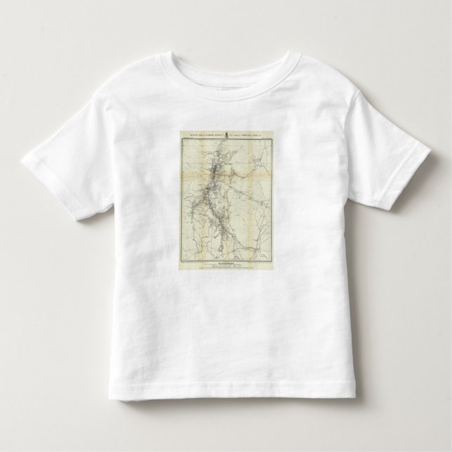 Outline Map of Washoe District Toddler T-shirt (Front)