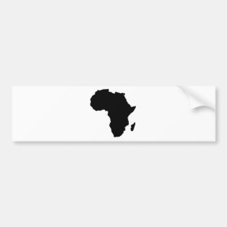 Outline of Africa Bumper Sticker