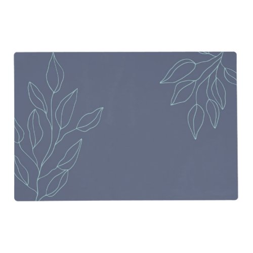 Outline of Leaves Placemat
