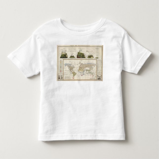 Outline of plant geography toddler t-shirt (Front)