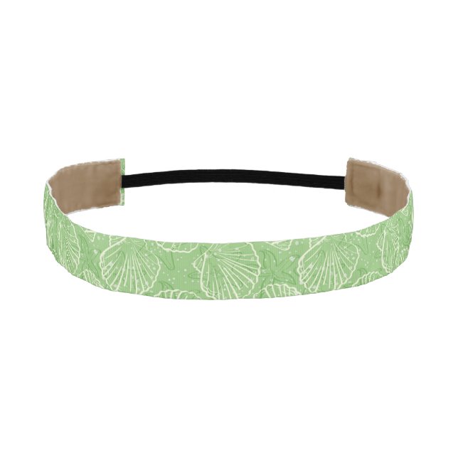 Outline seashells athletic headband (Front)