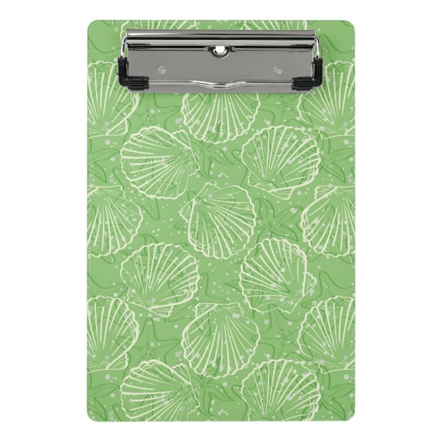 Outline seashells mini clipboard (Front)