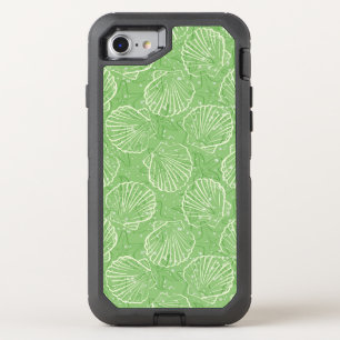 Outline seashells OtterBox defender iPhone SE/8/7 case