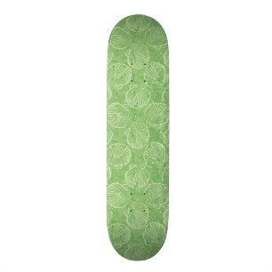Outline seashells skateboard