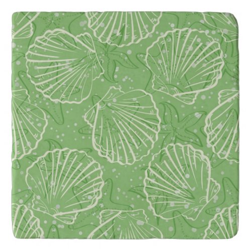 Outline seashells trivet