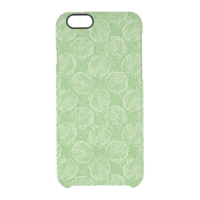 Outline seashells uncommon iPhone case (Back)