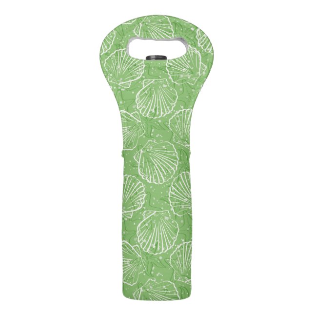 Outline seashells wine bag (Front)