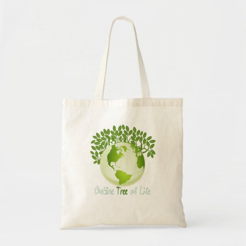 outline tree of life tote bag