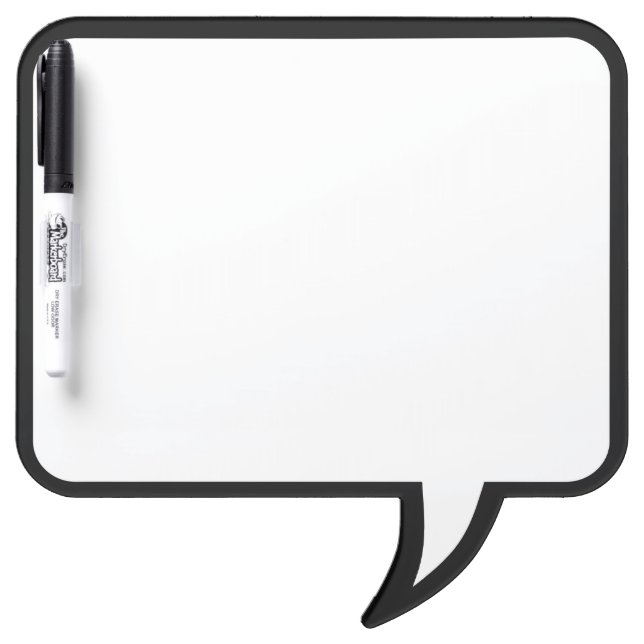 Outlined Chat Bubble Dry Erase Board (Front)