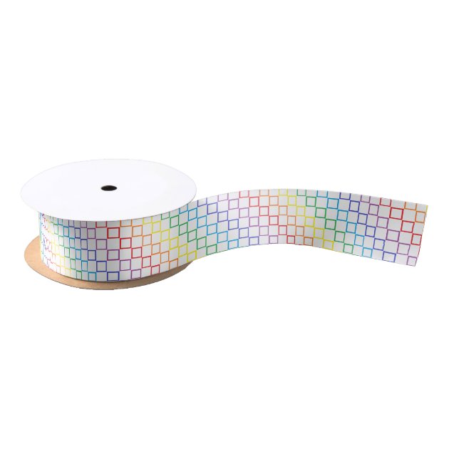 rainbow satin ribbon