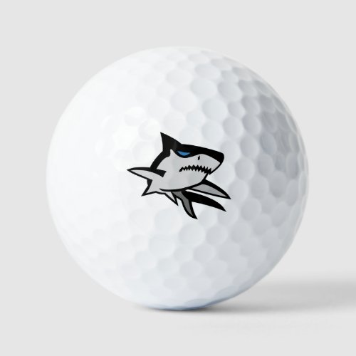 Outlined Shark Golf Balls