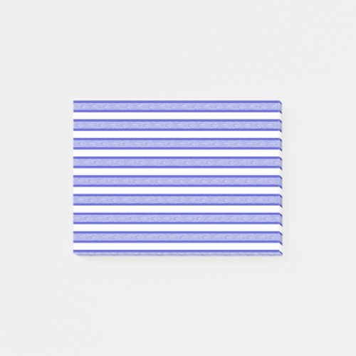 Outlined Stripes Blue Post_it Notes