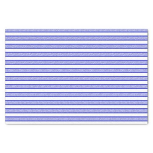 Outlined Stripes Blue Tissue Paper