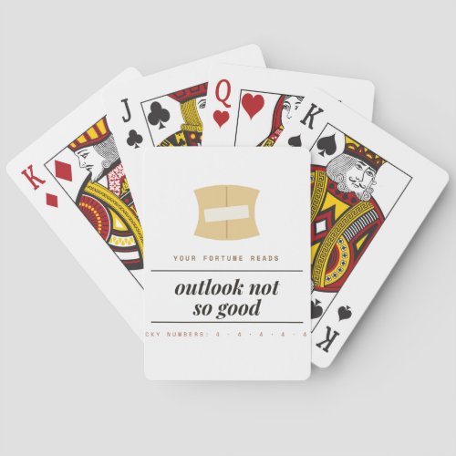 Outlook Not So Good Magic Fortune Humor Playing Ca Poker Cards