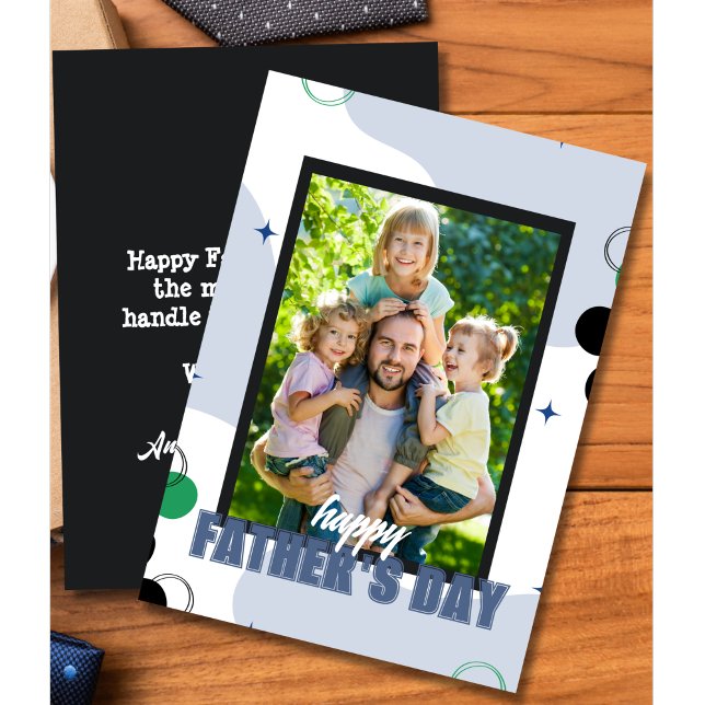 Outnumbered But Loved Photo Father's Day Holiday Card (Creator Uploaded)