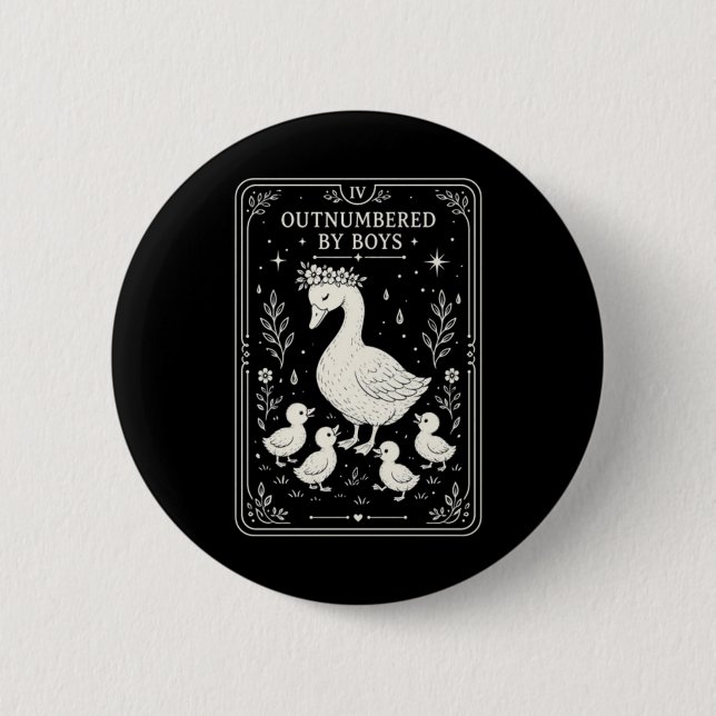 Outnumbered Design 8 Button (Front)