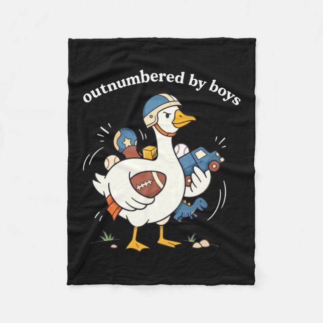 Outnumbered Graphic Fleece Blanket (Front)