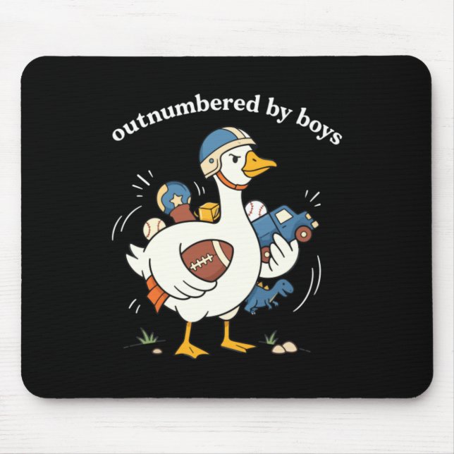 Outnumbered Graphic Mouse Pad (Front)