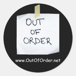 OutOfOrder.net sticker - Customized