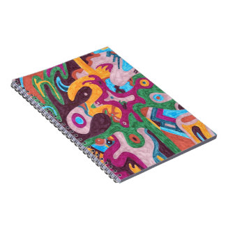 "Outpouring" Abstract Art Notebook
