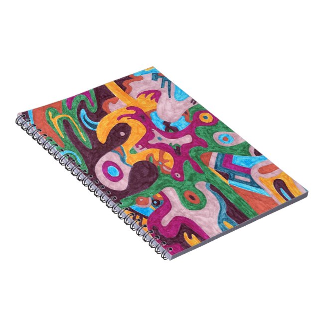 "Outpouring" Abstract Art Notebook (Right Side)
