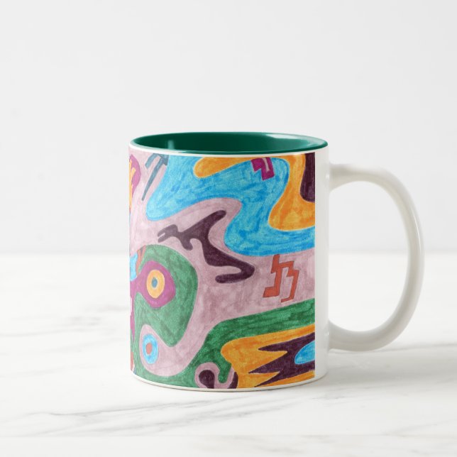 Outpouring Two-Tone Coffee Mug (Right)