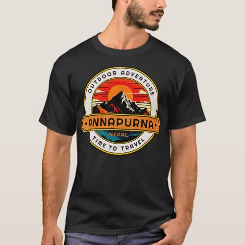 Outr Adventure Annapurna Mountain Design T_Shirt