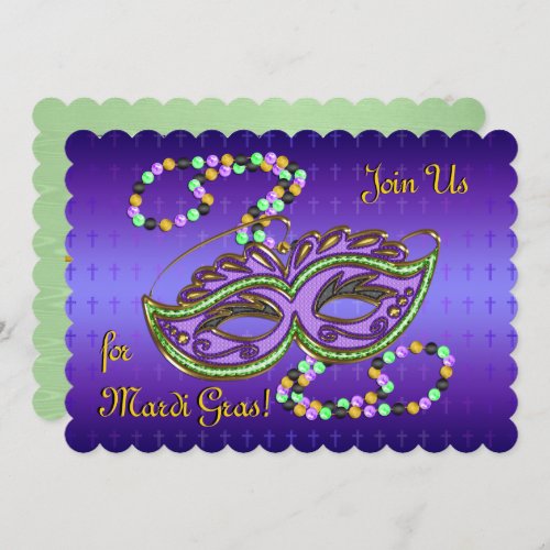 Outrageous Mardi Gras Party _ Personalized Invitation