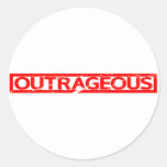 Outrageous Stamp Classic Round Sticker
