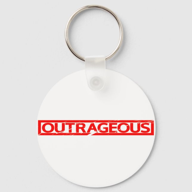 Outrageous Stamp Keychain (Front)