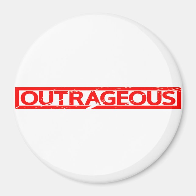 Outrageous Stamp Magnet (Front)