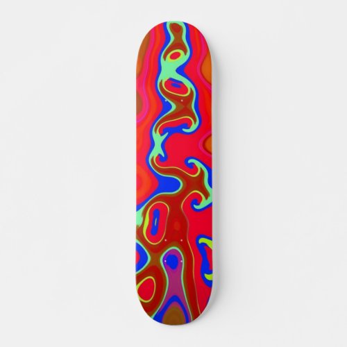 Outrageously bright colored Skateboard 7 Deck