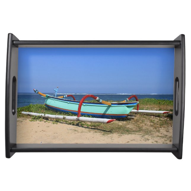 Outrigger boat serving tray (Front)