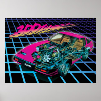 Outrun 300zx poster