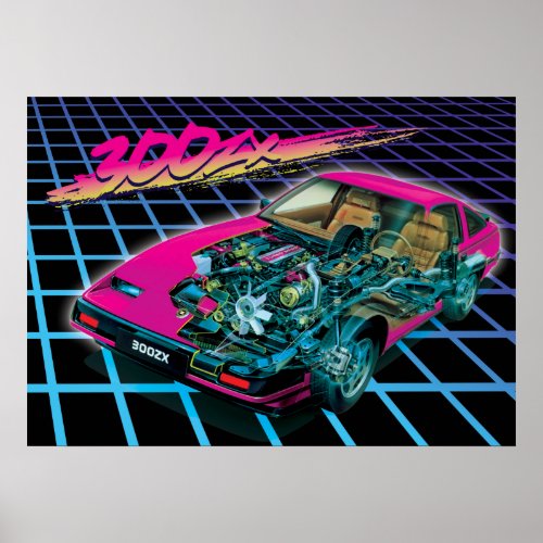 Outrun 300zx poster