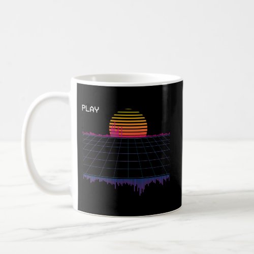 Outrun Synthwave Retrowave Wave Sunset Aesthetic Coffee Mug