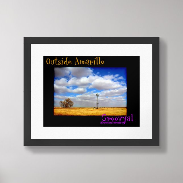 Outside Amarillo Framed Art (Framed Front)