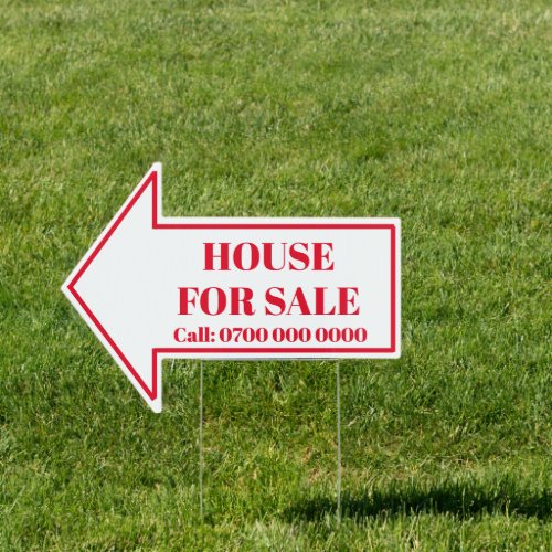 Outside Arrow Sign _ House For Sale