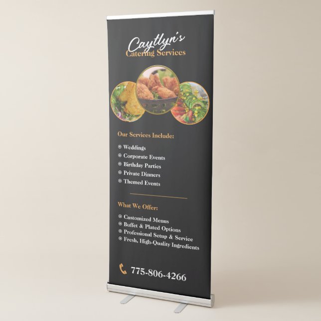 Outside Catering Vertical Retractable Banner (3/4)