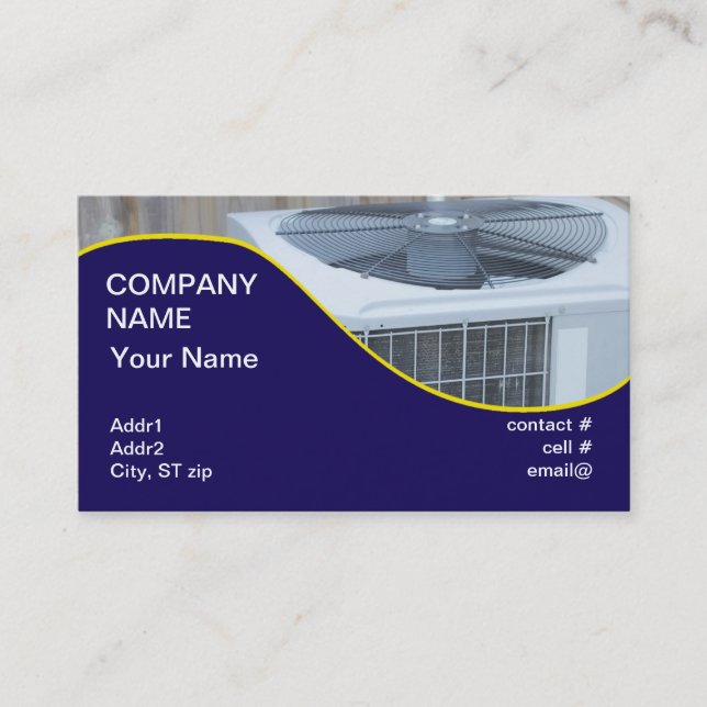 outside heat pump business card (Front)