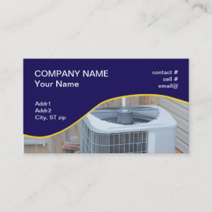 outside heat pump business card