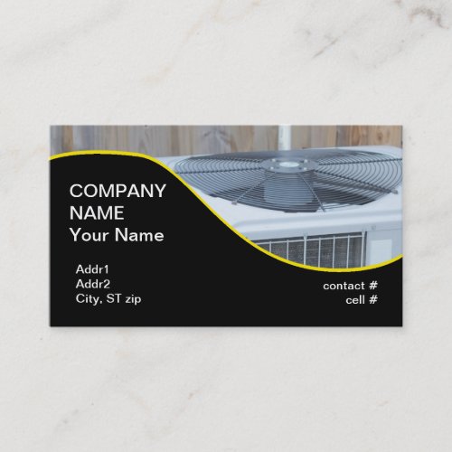 outside heat pump business card