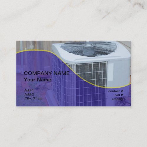 outside heat pump business card